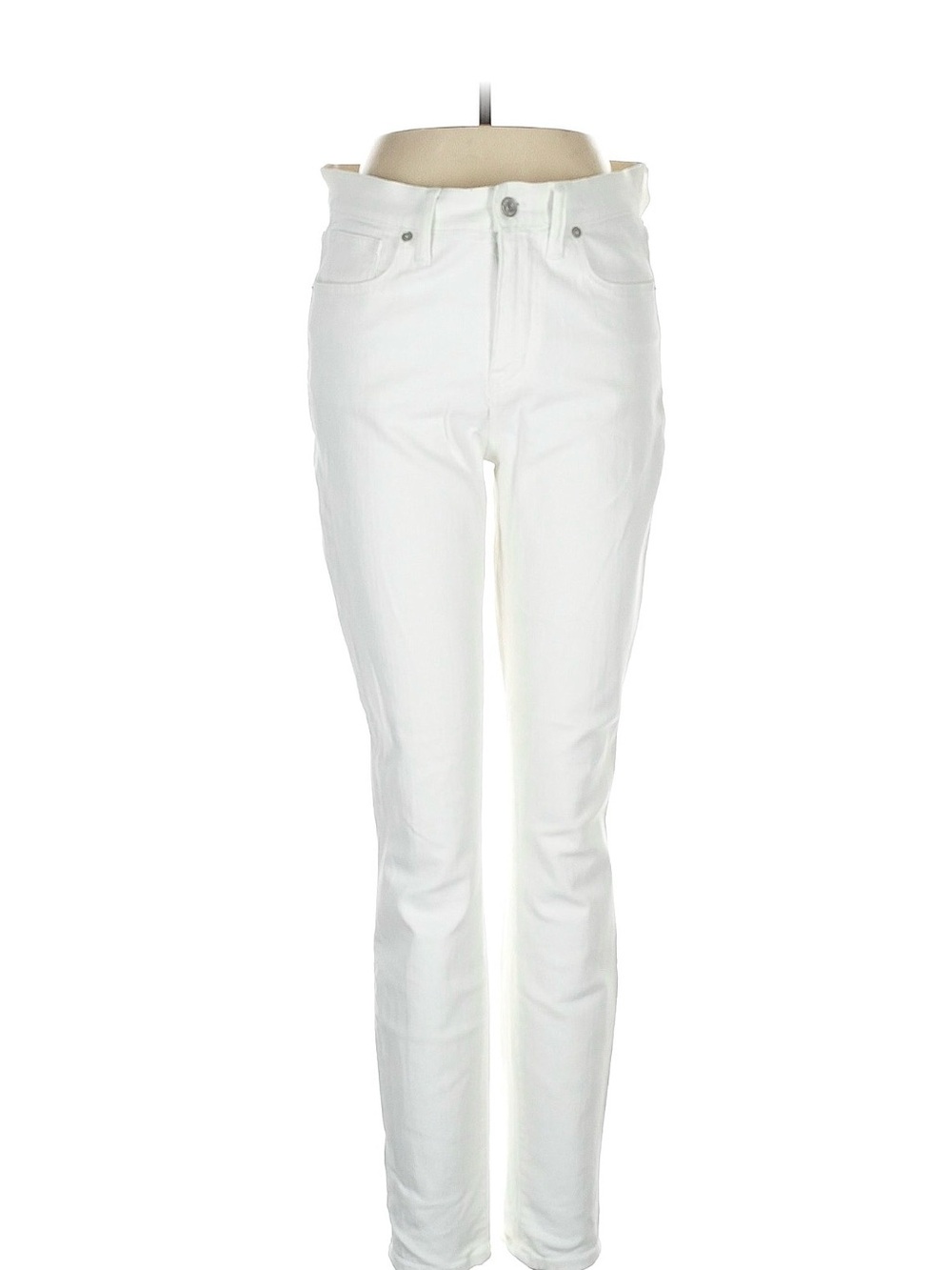 Madewell White Skinny Mid-Rise Jeans